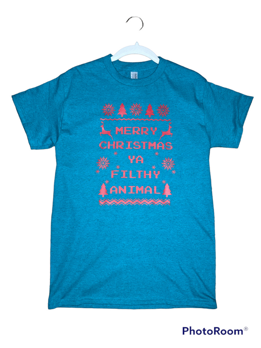 Merry Christmas Ya Filthy Animal Tee